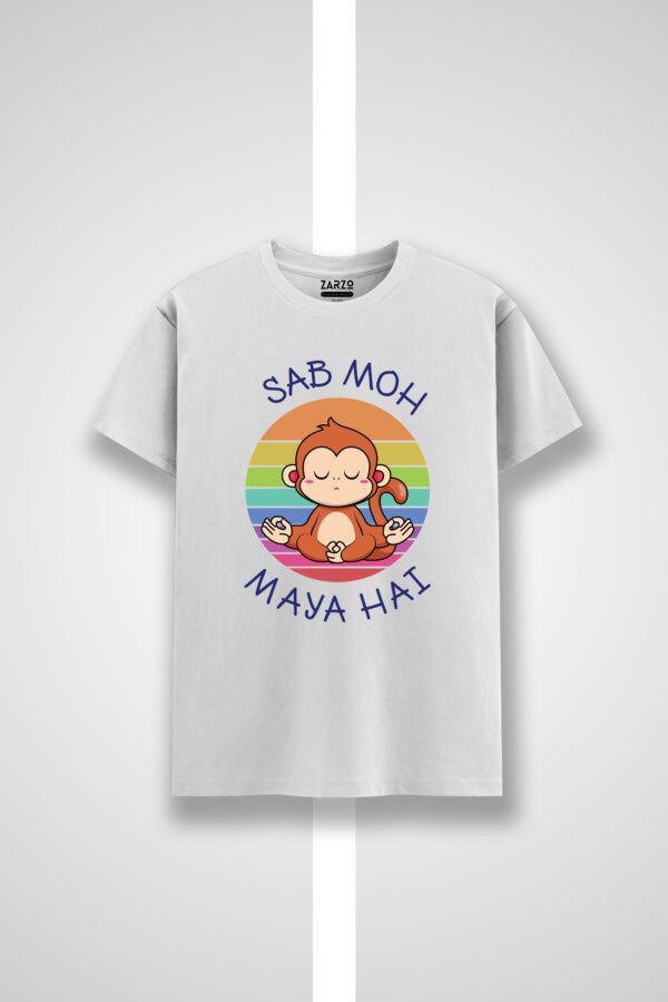 Sab Moh Maya Funny Round Neck T-shirt