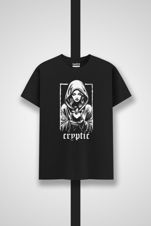 Mystrey Girl Graphic Round Neck T-shirt