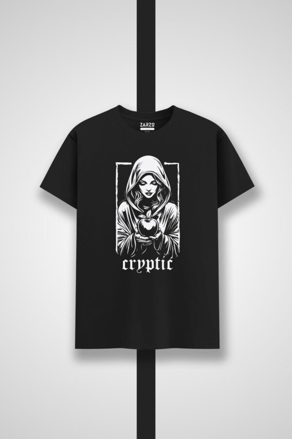 Mystrey Girl Graphic Round Neck T-shirt